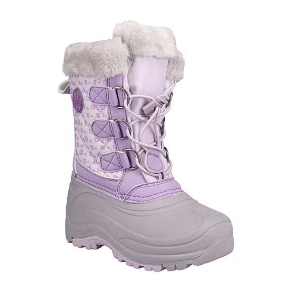 totes Other - Totes Jenna Girls Big Kid Purple Waterproof Insulated Faux Fur Winter Boots 13